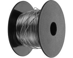 Waslijn Staalkabel - Drooglijn Draad - Buiten Kleding Drogen - Roestvrij Staal - 100 Meter - Zilver