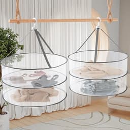 Dailygoods- Kruidendroogrek Opvouwbaar - Hangend Droogrek - Dubbellaags - Lichtgewicht Mesh - Ademend Ontwerp - Duurzaam Materiaal — thumbnail 4