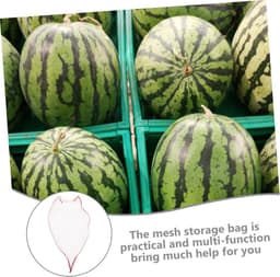 Netzakken Fruit - Groente Tassen - Verse Producten Bewaren - Ademend Mesh Ontwerp - 100 Stuks - Rood — thumbnail 3