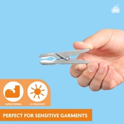 Dailygoods- Wasknijpers Soft Grip - 60 Stuks - Extra Lang en Stabiel - Antislip - Kunststof - 85% Gerecycled Materiaal - Duurzaam - Wasknijper — thumbnail 2