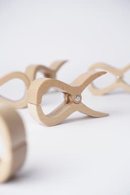 SnelShoppen - Houten Kledingknijpers 4 Stuks - Grote Houten Knijpers voor Handdoeken, Strandstoelen, Jacht, Kinderwagen, Wasaccessoires, Multifunction — thumbnail 4