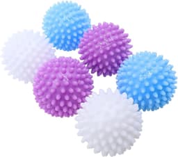 SnelShoppen - 6 Wasballen voor Donsjacks, Herbruikbare Drogerballen, Verbeterde Luchtcirculatie, Kleine en Lichtgewicht Kleding Reiniging, Witte, Blau — thumbnail 4