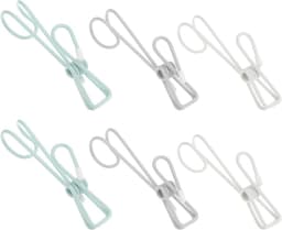Wasknijpers - Kledinghangers - Kleding Drogen - Winddicht Ontwerp - 10 cm Lengte - Wit — thumbnail 1