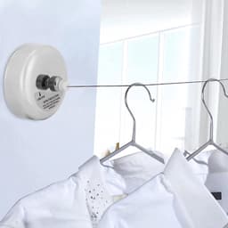 Waslijn Uitschuifbaar - Drooglijn Binnen - Kleding Drogen - Verstelbaar Roestvrij Staal - 2 Meter - Zilverkleurig — thumbnail 4