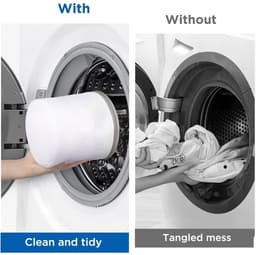 Set van 4 beha-waszakken voor de wasmachine, 18 cm x 20 cm, beha-wasnet met verborgen ritssluiting, herbruikbaar voor de wasmachine — thumbnail 2