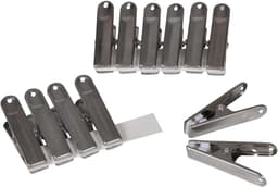 Set van 12 metalen wasknijpers met antimarkeringen - 6,1 cm — thumbnail 2
