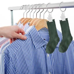 100 stuks- Wasknijpers-wasknijpers kunststof -wasknijpers groot-wasknijpers Metaal -Badlaken Knijpers -Strandlaken Knijpers-Handdoek Knijpers-Voor dagelijks wasgoed, strandhanddoek, badhanddoek--Winddicht- Anti Slip-Wit — thumbnail 3