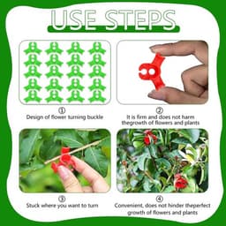 Groeiklemmen - 100 Stuks - Instelbare Planksteun - Ondersteuning Plantenschors - Verbeterde Luchtcirculatie - Herbruikbaar - Duurzaam - Plantsteun — thumbnail 2
