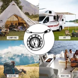 SnelShoppen - 2x Elastische Waslijn met 12 Klemmen - Windbestendig, Inklapbaar Touw voor Tuin, Camping, Hotel en Reizen — thumbnail 2
