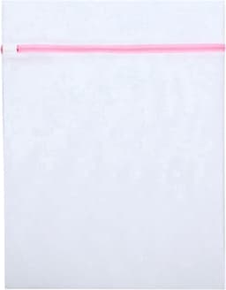 Borvat® | Waszakje | Wasnetje | Waszak klein | 30 x 40 cm | Waszakken | Waszak met rits | Waszak lingerie | lingerie | sokken | wit | 2 bh's — thumbnail 2