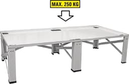 RFWR® Dubbel onderstel voor wasmachine en droger - Verhoging voor optimale werkhoogte — thumbnail 2