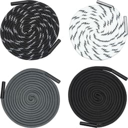 Allecto Plus - Vervangend Trekkoord van 162cm - Set van 4 - Katoenen Touw voor Kleding en Tassen - Duurzame Metalen Punten - 4 Kleuren — thumbnail 1
