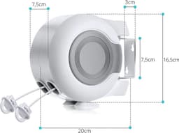 Uittrekbare waslijn - Uitrolbare was lijn - 13Meter - Sterke Waslijn - Dubbele lijn (26M) - Was buiten laten drogen - Droogrek - Wasrek - CHPN — thumbnail 3