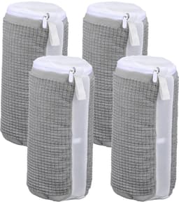 Unyqoos® Wasmachinebestendige waszakken voor schoenen - set van 4 met ritssluiting in grijs — thumbnail 1