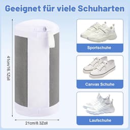 Allecto Plus - Pack van 2 Schoenenwaszakken 40 x 20 cm Herbruikbare Tas voor Schoenen met Rits Grote Waszak voor Wasmachine en Droger — thumbnail 4