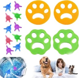 Allecto Plus - Huisdierwasmachine-verwijderaar en Herbruikbare Wasballen 4 Stuks - Kattenverwijderaar - Siliconen - Verwijdert Haren in Droger en Wasmachine - Set van 10 Stuks — thumbnail 1