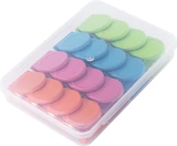 16 stuks veelkleurige magnetische metalen klemmen, koelkast whiteboard muur magnetische memo opmerking clip — thumbnail 5