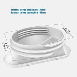 Afvoerslang Connector Adapter voor Mobiele Airco - Diameter 150 mm — thumbnail 3