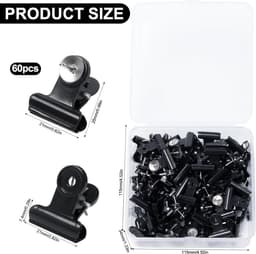 60 Stuks Punaises Met Clip - Prikspelden Voor Prikbord, Fotomuren En Kantoor — thumbnail 2