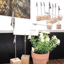 20 Stuks Houten Foto Clip Houders voor Thuis en Kantoor — thumbnail 5