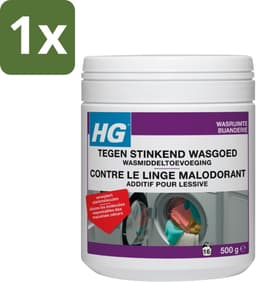 1 x HG Tegen Stinkend Wasgoed Wasmiddeltoevoeging 500 gr - Wasmiddel Tegen Stank - Stinkend Wasgoed - Wasmiddel Toevoeging - Stankmoleculen Verwijderen - Fris Wasgoed — thumbnail 1