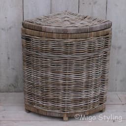 Rieten Hoekwasmand -H65 cm-Riet-Rotan — thumbnail 2