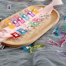 Actie4you® - Stofklemmen - Clips - Naaiclips - Kopspelden vervanger - Naai accesoires - Wonderclips - Naai klemmen - Minikijper - 50 Stuks — thumbnail 5