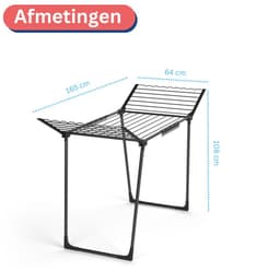 Wasophoogte® Wasrek - Droogrek - StableDry Zwart - 20m drooglengte — thumbnail 4
