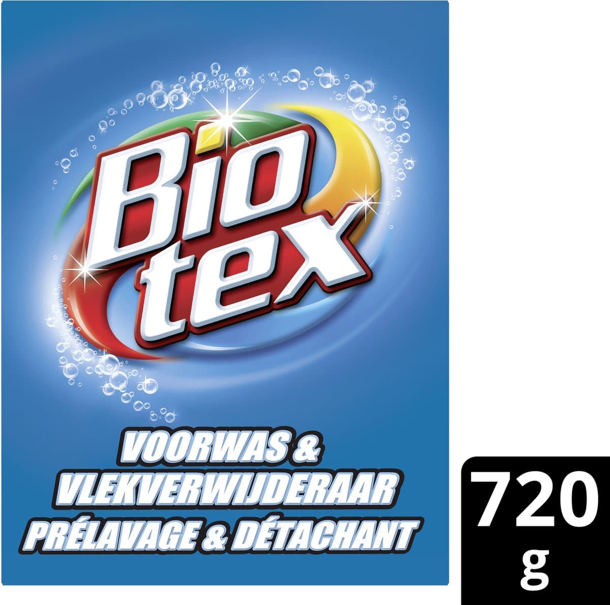 Biotex Waspoeder - Voorwas & Vlekverwijderaar - met actieve biologische enzymen - 720 g — afbeelding 1
