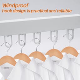 Uittrekbaar droogrek met wandmontage voor kleding en handdoeken - ruimtebesparend en praktisch — thumbnail 5