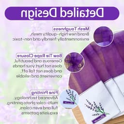 Geuroptionele Lavendelzakken voor Kledingkast, Lege Stofzakken voor Vulling, Aromatische Geurzakken (28 Stuks) — thumbnail 4