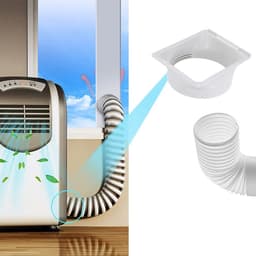 Dailygoods - Universele Afvoerslang Koppeling voor Airco - Vierkant naar Rond - Stil & Duurzaam — thumbnail 1