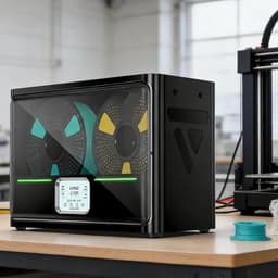Filament Droger - Spoel Dehydrator - 3D Printen - Automatische Vochtigheidscontrole - 4 Spoelen - Zwart — thumbnail 1