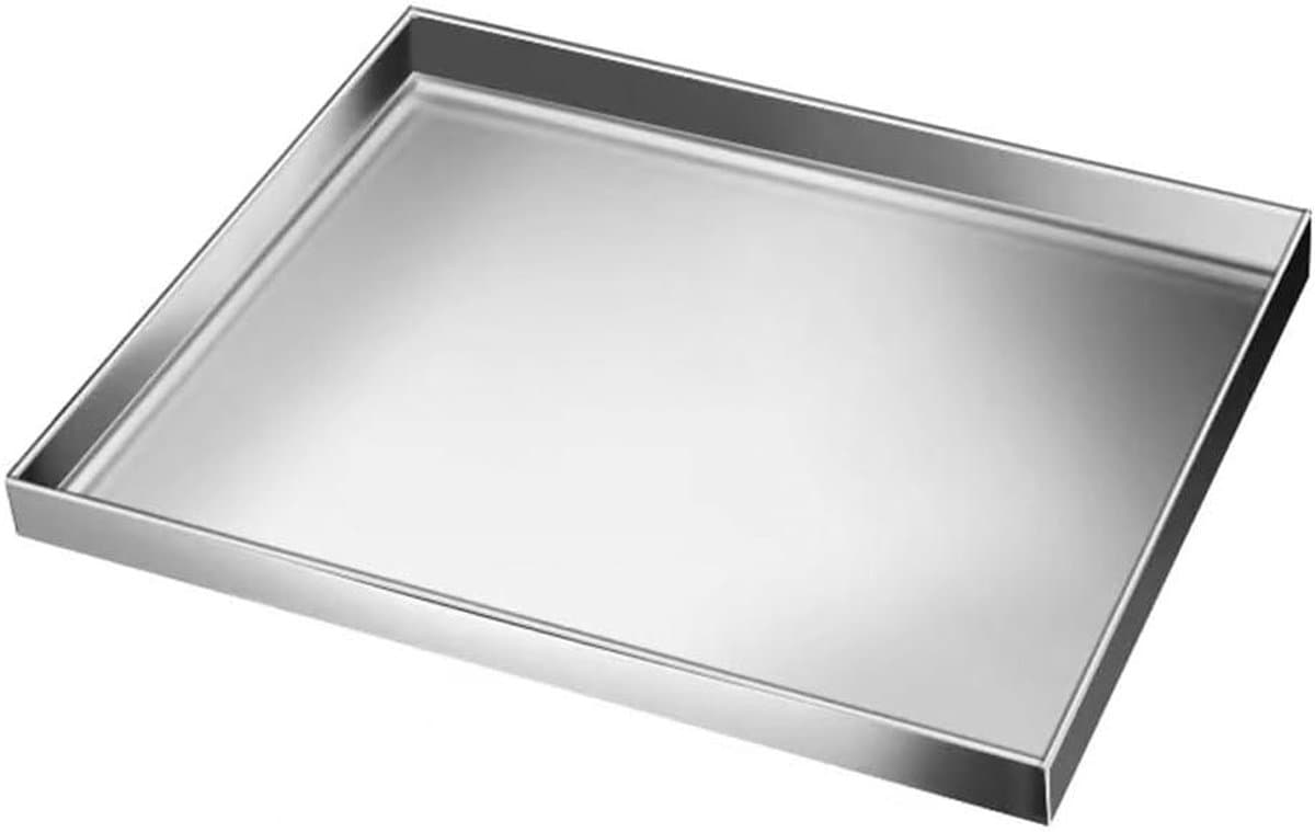 Lekbak Onder Wasmachine - Condensaatbak Airco - Lekkage Voorkomen - Roestvrij Staal 304 - 70x70cm - Zilver — afbeelding 1