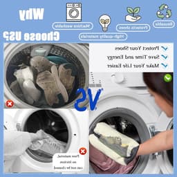 Waszakken voor Schoenen XXL - Set van 2 Herbruikbare Waszakken voor Sneakers en Sportschoenen met Rits, Inclusief 4 Stofdichte Zakjes voor Kinderschoenen — thumbnail 4
