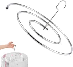 Drooghanger Spiraal - Dekbedhanger - Dekbedden Drogen - Ruimtebesparend Ontwerp - 42 cm - Zilver — thumbnail 1