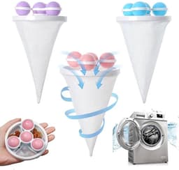 3 stuks - Wasmachine filterzakken - Wasmachine haarfilterzakken - Wasmachine pluizenverzamelaar - Wasmachine filter - Herbruikbaar - Voorkomt verstoppingen in de afvoer van de wasmachine - Voor beddengoed, broeken, donsjacks, jeans, handdoeken — thumbnail 1