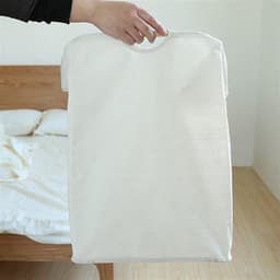 Opvouwbare mand - Kleding opberger - Huishoudelijk opbergen - Grote capaciteit - 30x30x40cm - Wit — thumbnail 3
