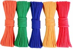 Kledinglijn Touw - Waslijn Touw - Kleding Drogen - 5 Stuks Gevlochten - 250 meter totaal - Wit — thumbnail 1
