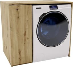 Wasmachinekast - Drogerkast Bovenbouwkast - Ruimte Besparen - Extra Zijkast - 96 x 88.5 cm - Eiken — thumbnail 1