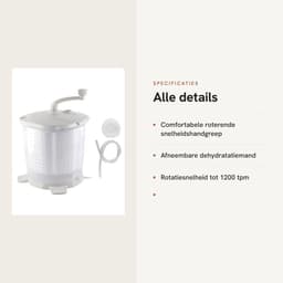 Dailygoods- Wasmachine Mini - Handmatige Wasmachine - Multifunctioneel - Voor Ondergoed/Sokken - 1200 tpm Rotatiesnelheid - Hoogwaardig ABS Materiaal - Handwasmachine — thumbnail 2