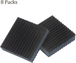 Dailygoods- Vibratiepads 8 Stuks - EVA Schuim/Rubber - Antislip - Geluidsisolatie - Schokabsorberend - Duurzaam - Voor Wasmachine en Droger — thumbnail 4