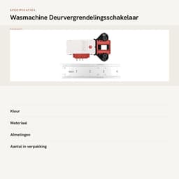 Dailygoods- Deurvergrendelingsschakelaar Vervangend Onderdeel 2805310400 - Beko Wasmachine - Eenvoudige Installatie - Hoogwaardig Materiaal - Duurzaam - 1x Deurslot Schakelaar — thumbnail 3