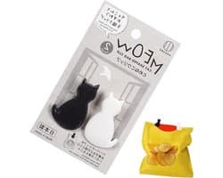Tasklemmen Set - Kattengreep Clips - Voedsel Zakken Sluiten - Duurzaam ABS Materiaal - 2 Stuks - Gemengde Kleuren
