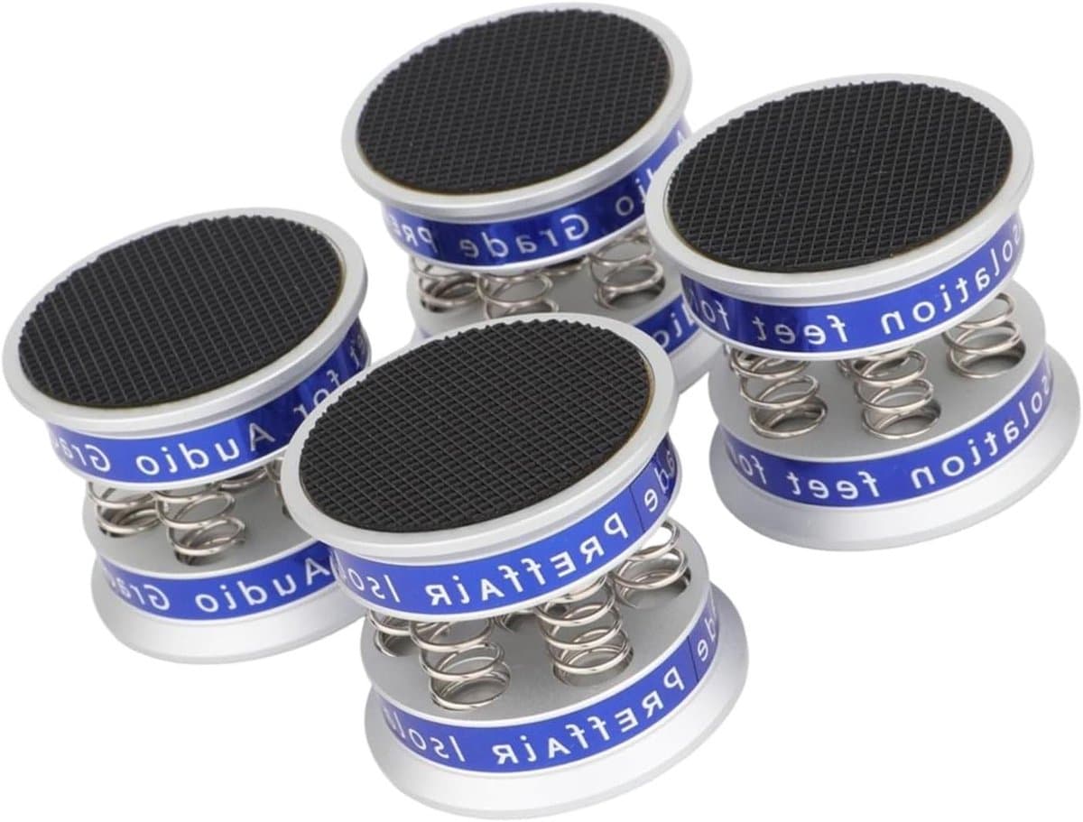 Isolatie Voeten - Luidspreker Dempers - Trillingen Dempen - Elastisch Schokabsorberend Ontwerp - 42 x 49 mm - Zwart — afbeelding 1