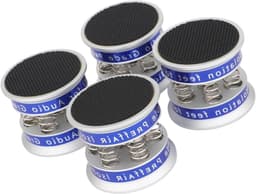 Isolatie Voeten - Luidspreker Dempers - Trillingen Dempen - Elastisch Schokabsorberend Ontwerp - 42 x 49 mm - Zwart — thumbnail 1