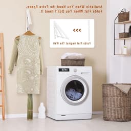 Vouwbare Wandbeugel voor Droogrek van Aluminium, Ruimtebesparend en Ideaal voor Thuisgebruik — thumbnail 2