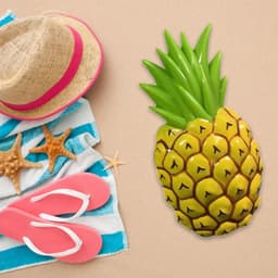 Strandhanddoekknijpers - Ananas Clips - Handdoek Beveiligen - Sterke Grip - 13 cm - Meerkleurig — thumbnail 2