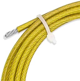 Kabel Draad - Gecoate Lijn - Kleding Drogen - Onderhoudsvrij - 3.0mm Diameter - Geel — thumbnail 2