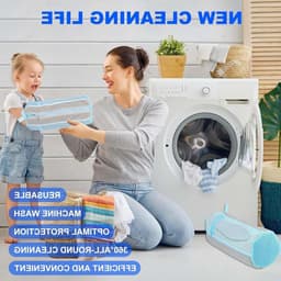 Schoenwaszakken met Rits - 2 Stuks voor het Wassen van Schoenen en Inlegzolen in de Wasmachine, Bescherming en Lintverwijdering — thumbnail 5